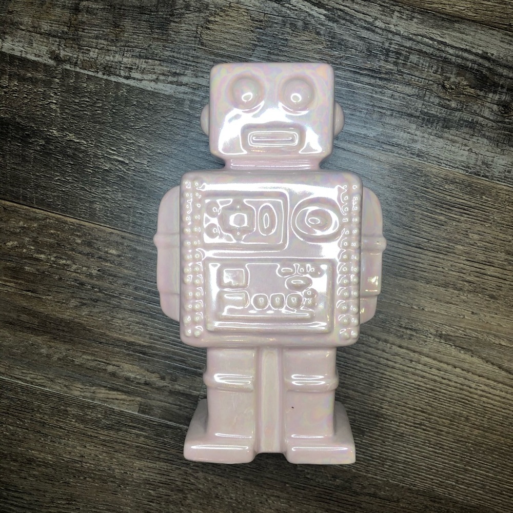 Pink Marble robot decor